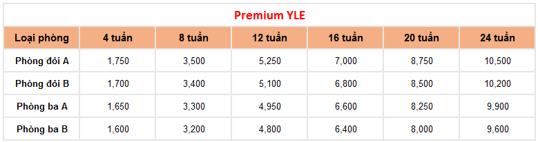 học phí khóa Premium YLE trường Anh ngữ CIP