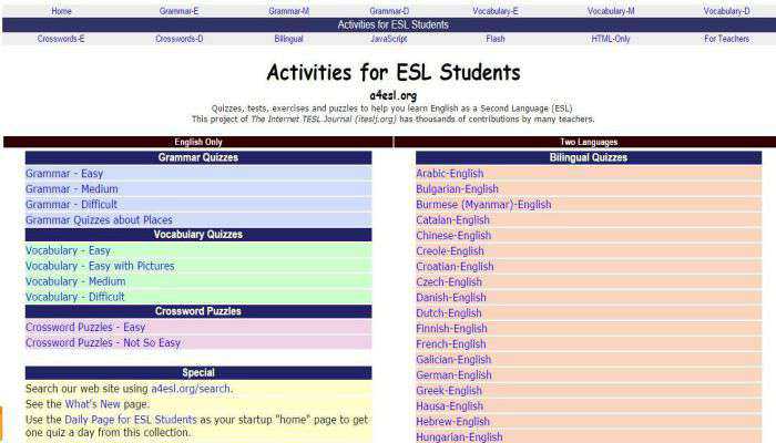 giao die Activities for ESL Student