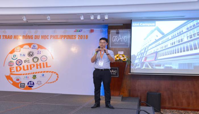 bài thuyết trình của CELLA tại Hội thảo du học Philippines 2018