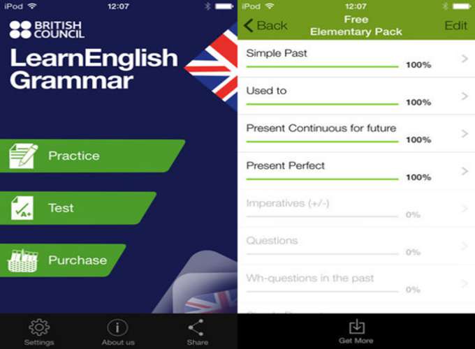 ứng dụng học tiếng Anh Learn English Grammar